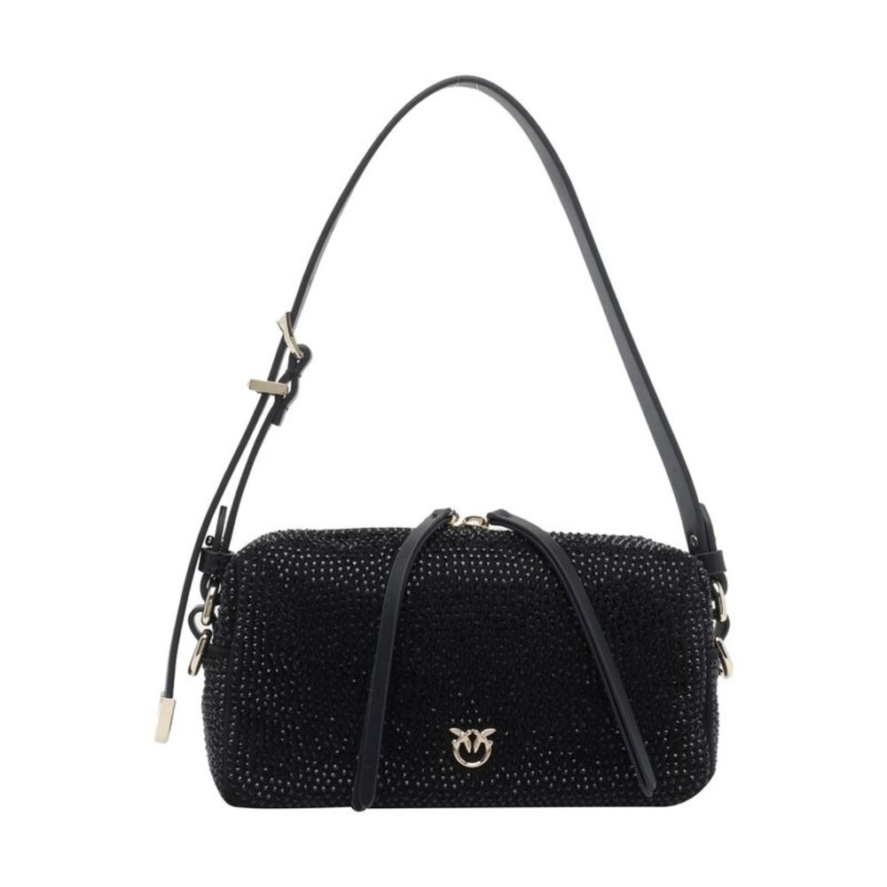 Pinko Women Mini Full Rhinestones Trittico Crossbody Bag